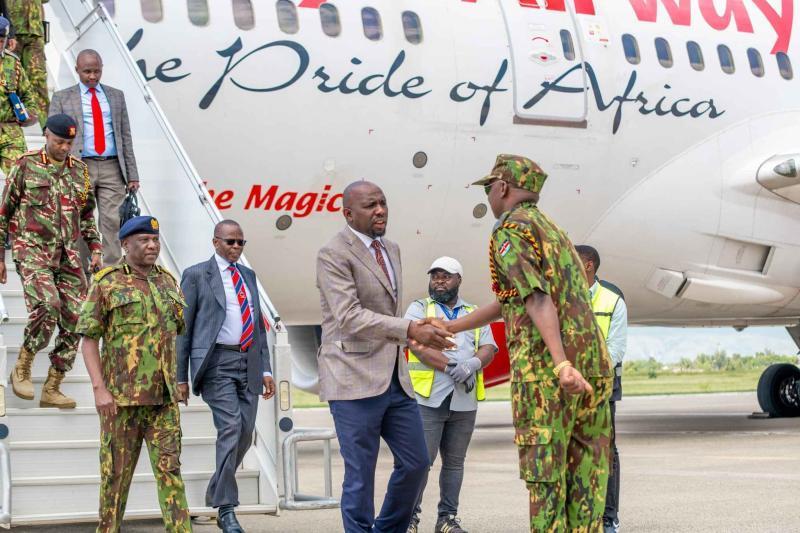 File image of Interior Cabinet Secretary Kipchumba Murkomen in Haiti.